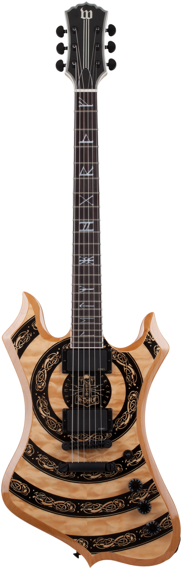 Wylde Audio #4575 Nomad Norse Dragon Bullseye, Rawtop E-Guitar – Bild 2