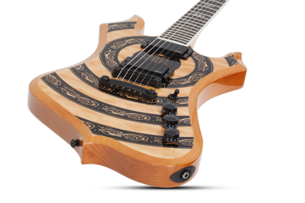Wylde Audio #4575 Nomad Norse Dragon Bullseye, Rawtop E-Guitar – Bild 4