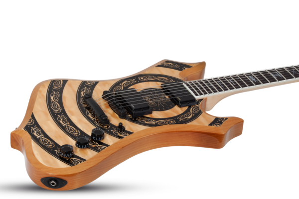 Wylde Audio #4575 Nomad Norse Dragon Bullseye, Rawtop E-Guitar – Bild 6