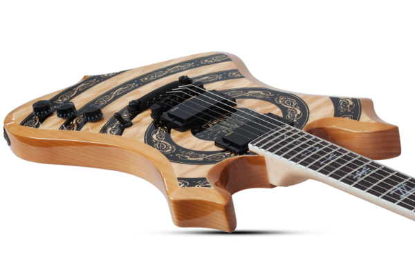 Wylde Audio #4575 Nomad Norse Dragon Bullseye, Rawtop E-Guitar – Bild 8