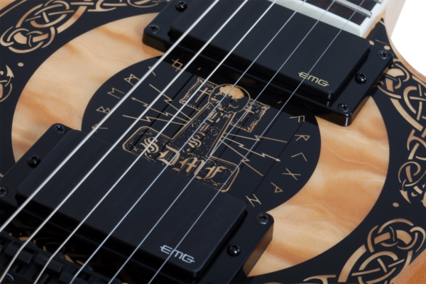 Wylde Audio #4575 Nomad Norse Dragon Bullseye, Rawtop E-Guitar – Bild 11