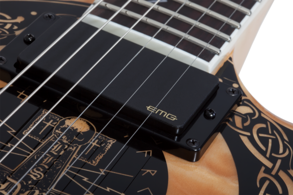 Wylde Audio #4575 Nomad Norse Dragon Bullseye, Rawtop E-Guitar – Bild 12