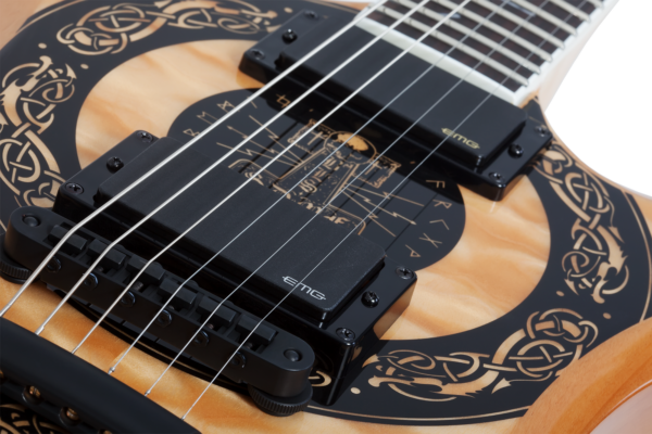 Wylde Audio #4575 Nomad Norse Dragon Bullseye, Rawtop E-Guitar – Bild 14