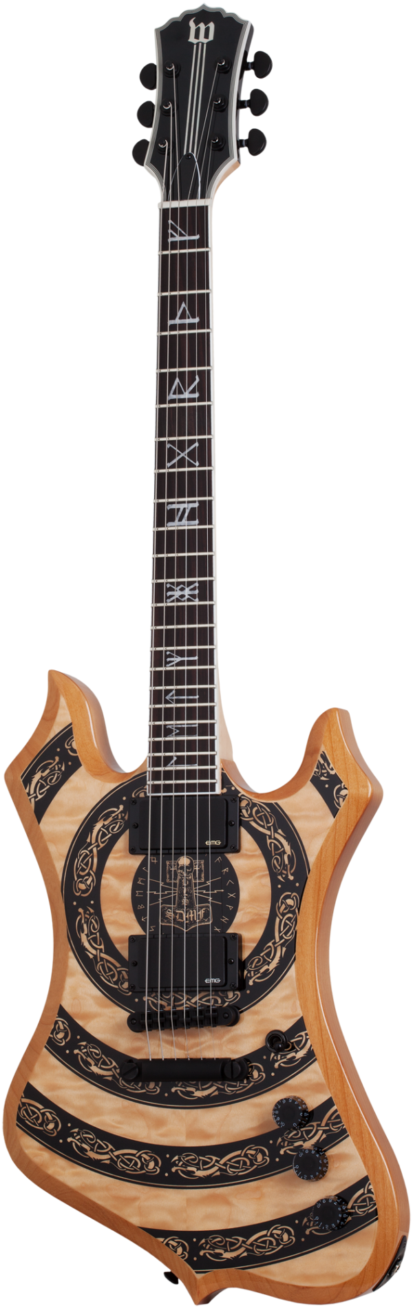 Wylde Audio #4575 Nomad Norse Dragon Bullseye, Rawtop E-Guitar – Bild 18