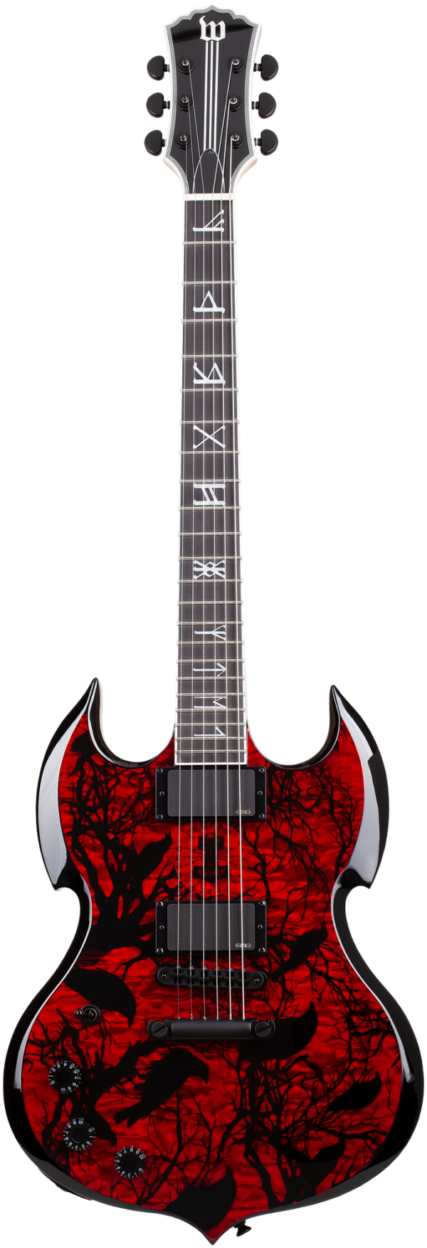 Wylde Audio #4585 Barbarian, Blood Raven, Lefthand E-Guitar – Bild 2