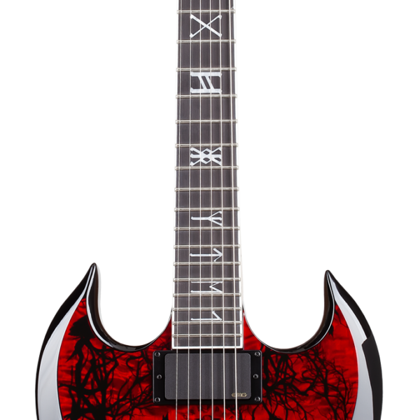 Wylde Audio #4585 Barbarian, Blood Raven, Lefthand E-Guitar