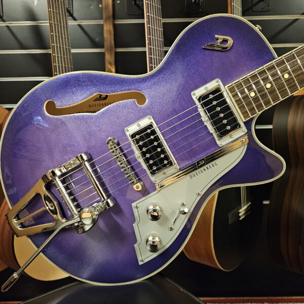 Duesenberg Starplayer TV, Galaxy Purple Burst + Hardcase