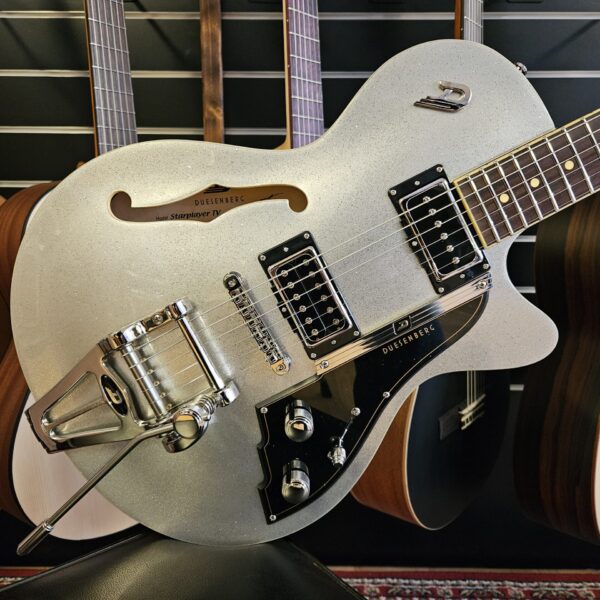 Duesenberg Starplayer TV, Silver Sparkle + Hardcase