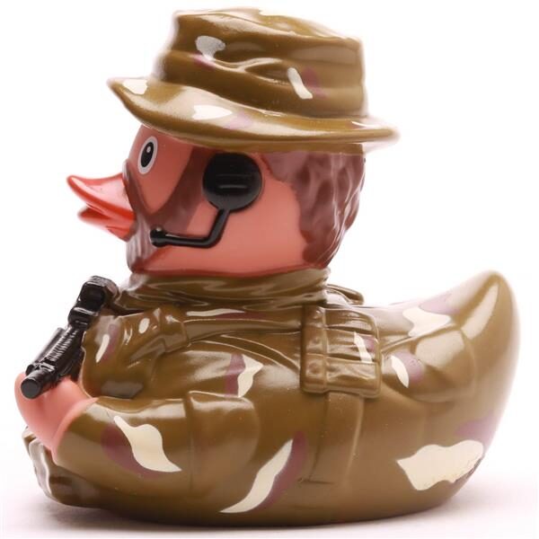 Badeente Soldat - Gummiente